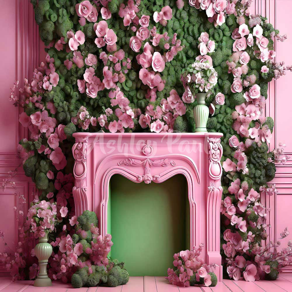Kate Kamin im Hintergrund des Puppenhauses von Ashley Paul - Kate Backdrop.de