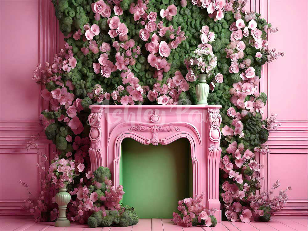 Kate Kamin im Hintergrund des Puppenhauses von Ashley Paul - Kate Backdrop.de