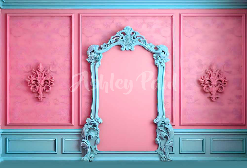 Kate Fantasy Puppe Retro Ornate Wandhintergrund von Ashley Paul - Kate Backdrop.de