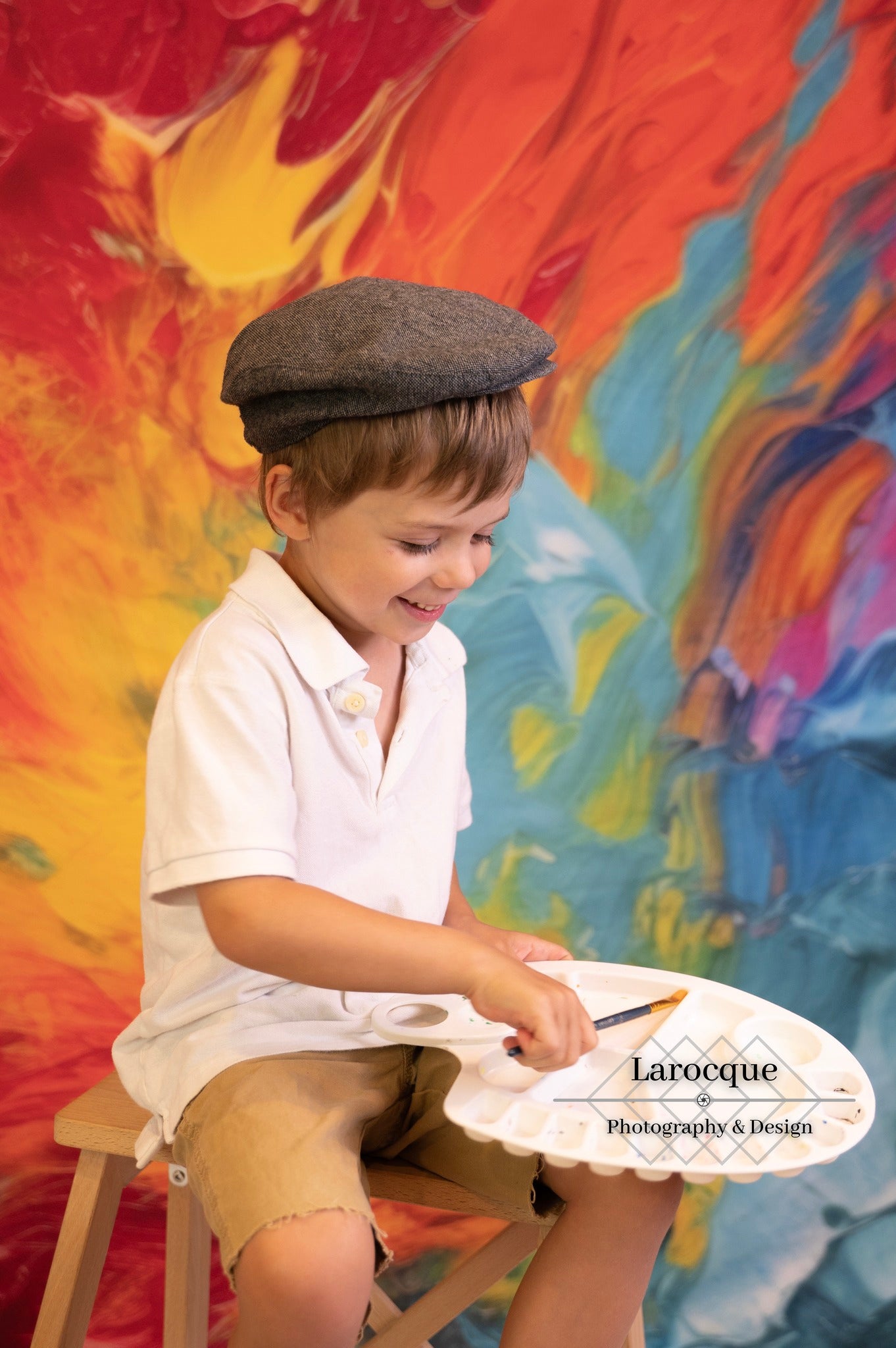 Kate Abstrakt Regenbogen Farbe Hintergrund von Mandy Ringe Photography - Kate Backdrop.de