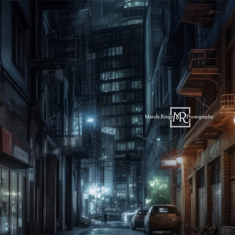 Kate Gasse bei Nacht Hintergrund von Mandy Ringe Photography - Kate Backdrop.de