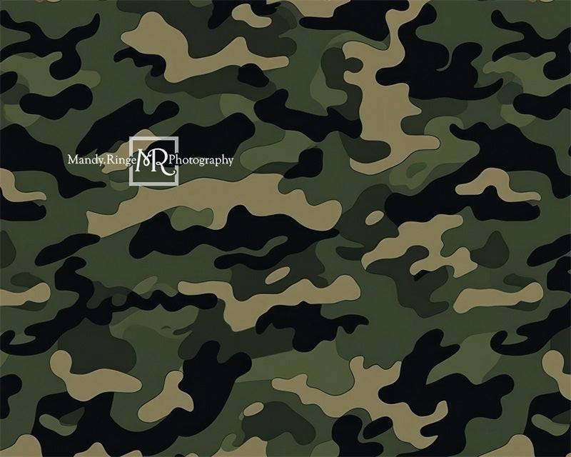 Kate Armee Camouflage Muster Grün Hintergrund von Mandy Ringe Fotograf - Kate Backdrop.de