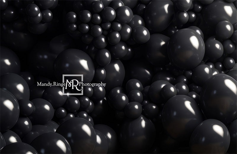 Kate Schwarzer Ballon Wand Geburtstag Hintergrund von Mandy Ringe Fotograf - Kate Backdrop.de