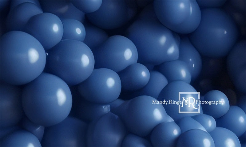 Kate Blaue Ballon Wand Geburtstag Hintergrund von Mandy Ringe Fotograf - Kate Backdrop.de