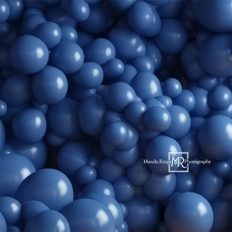 Kate Blaue Ballon Wand Geburtstag Hintergrund von Mandy Ringe Fotograf - Kate Backdrop.de