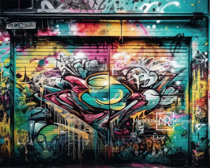 Kate Bunte Graffiti Wand Hintergrund von Mandy Ringe Fotograf
