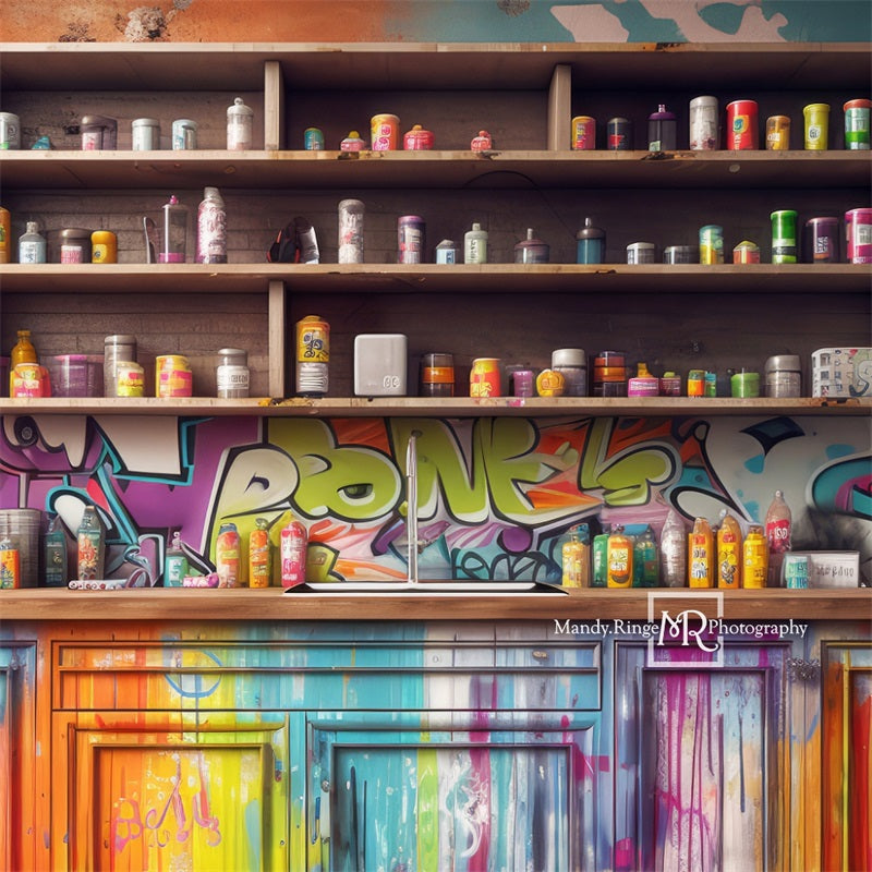 Kate Bunte Farbe Kabinette Hintergrund von Mandy Ringe Fotograf - Kate Backdrop.de