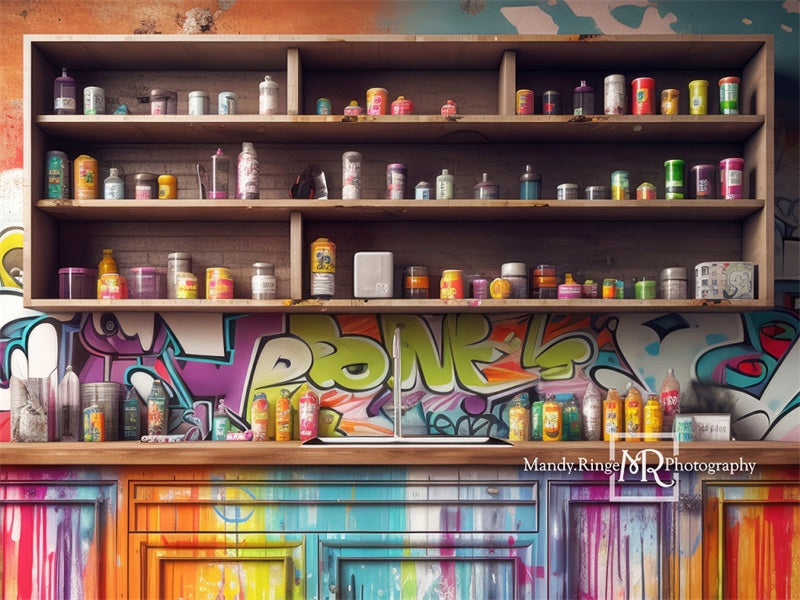 Kate Bunte Farbe Kabinette Hintergrund von Mandy Ringe Fotograf - Kate Backdrop.de