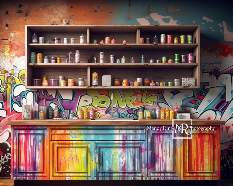 Kate Bunte Farbe Kabinette Hintergrund von Mandy Ringe Fotograf - Kate Backdrop.de