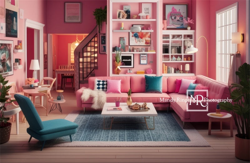 Kate Puppenhaus Wohnzimmer Barbie Hintergrund von Mandy Ringe Fotograf