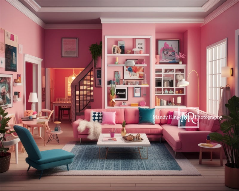 Kate Puppenhaus Wohnzimmer Barbie Hintergrund von Mandy Ringe Fotograf