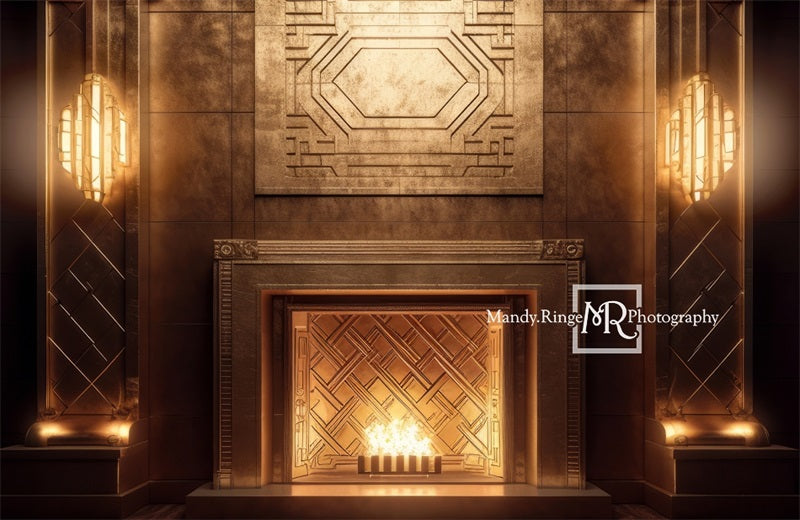 Kate Elegant Art Deco Fireplace Backdrop von Mandy Ringe Fotograf - Kate Backdrop.de