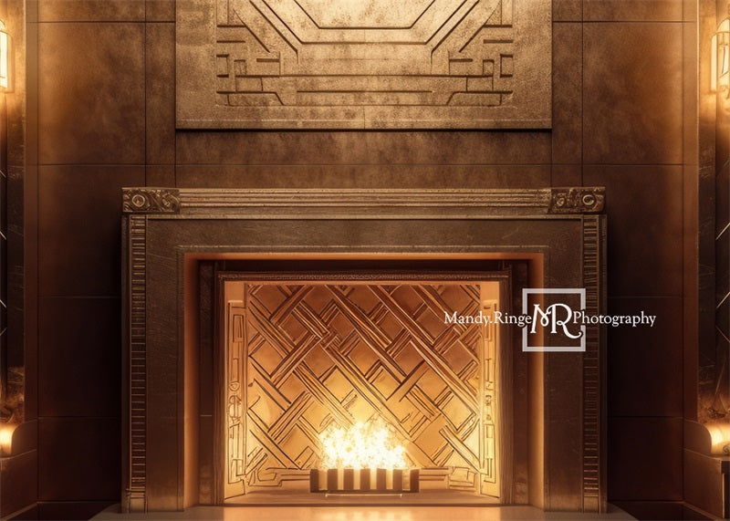 Kate Elegant Art Deco Fireplace Backdrop von Mandy Ringe Fotograf - Kate Backdrop.de