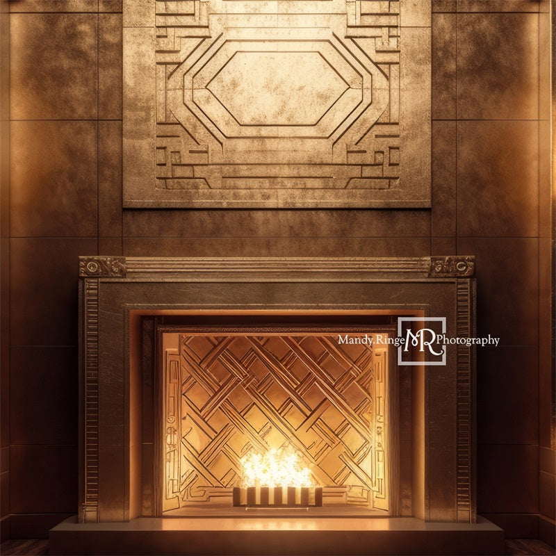 Kate Elegant Art Deco Fireplace Backdrop von Mandy Ringe Fotograf - Kate Backdrop.de