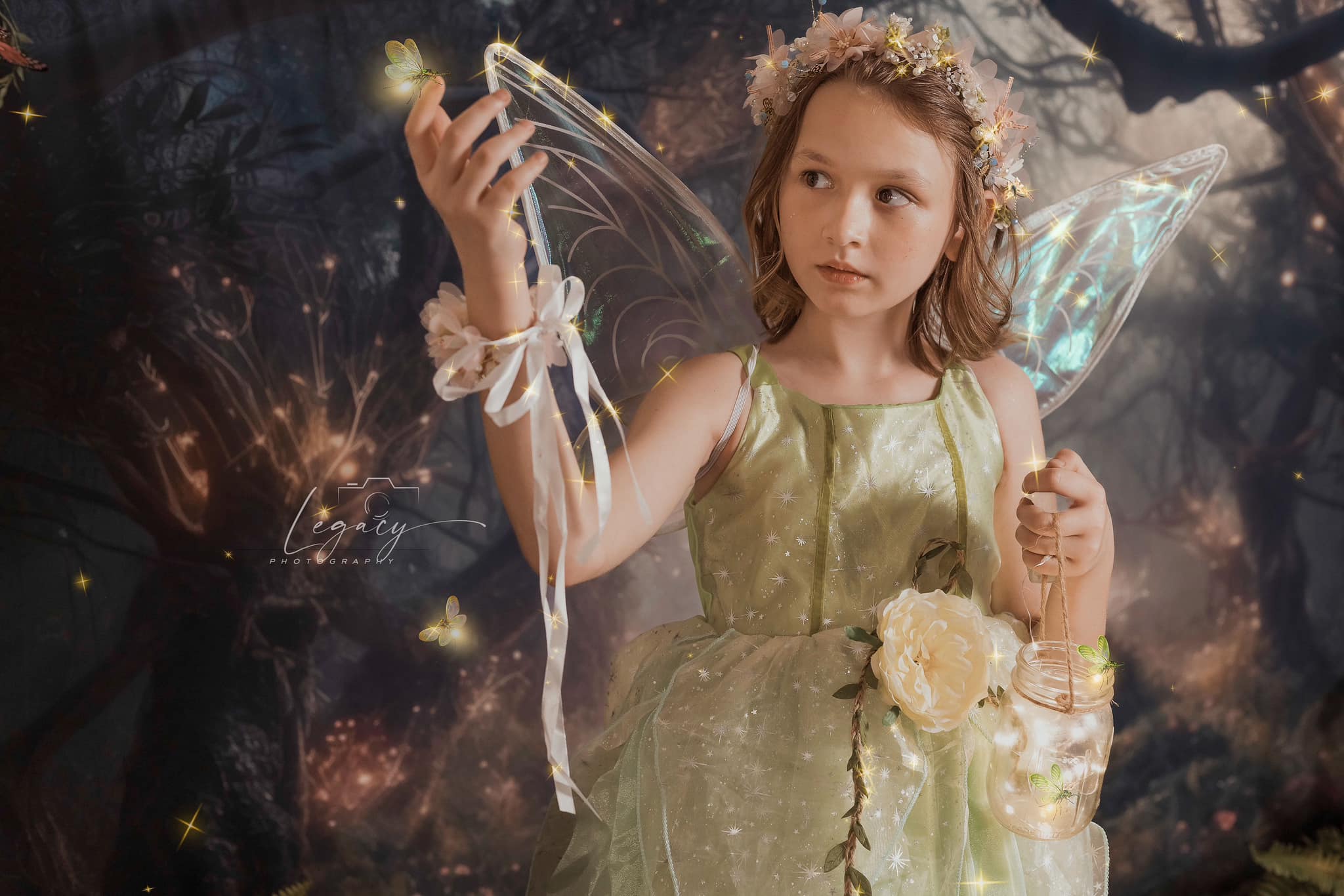 Kate Verzauberte Märchenwald Sommer Fantasy Hintergrund von Mandy Ringe Fotograf