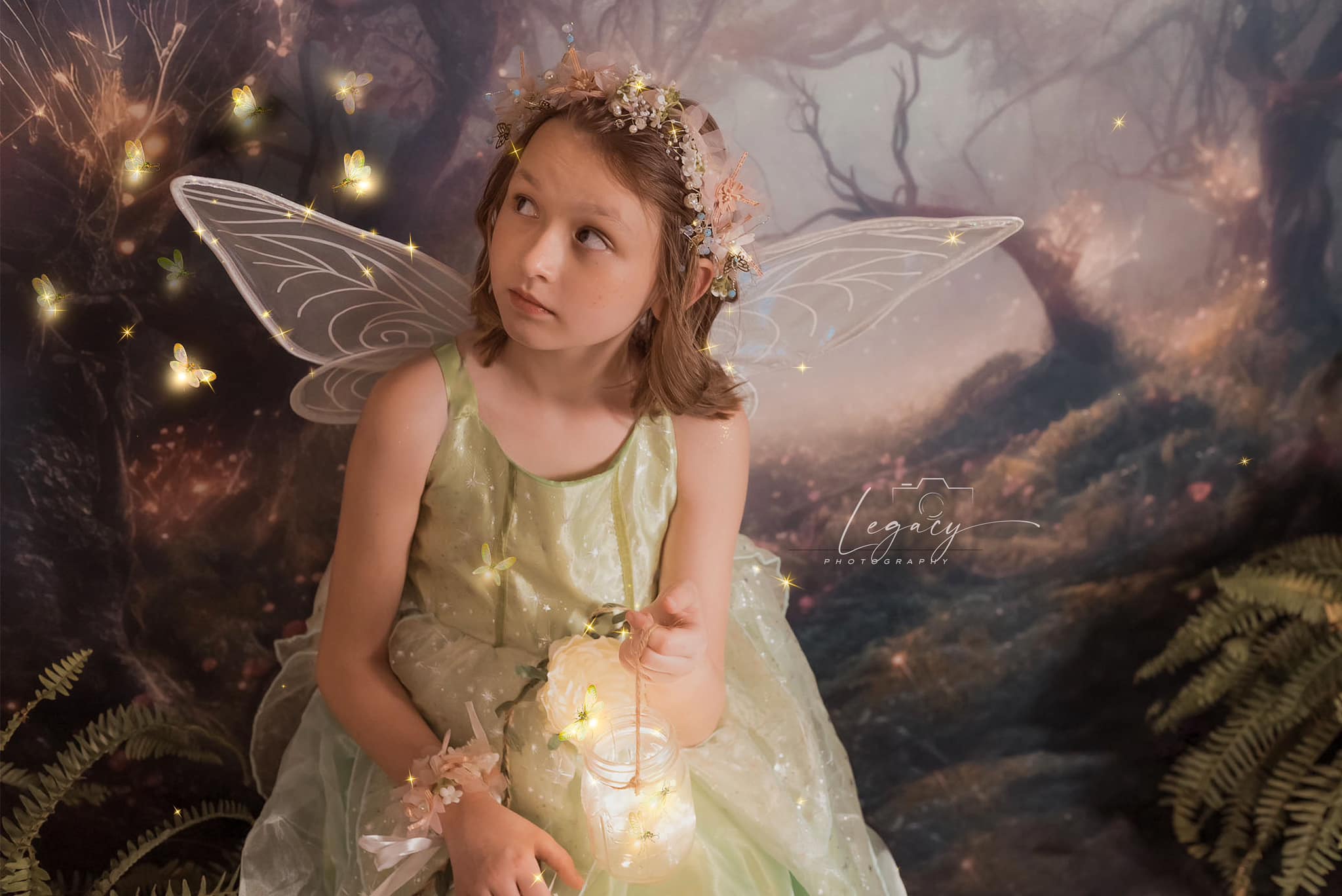 Kate Verzauberte Märchenwald Sommer Fantasy Hintergrund von Mandy Ringe Fotograf