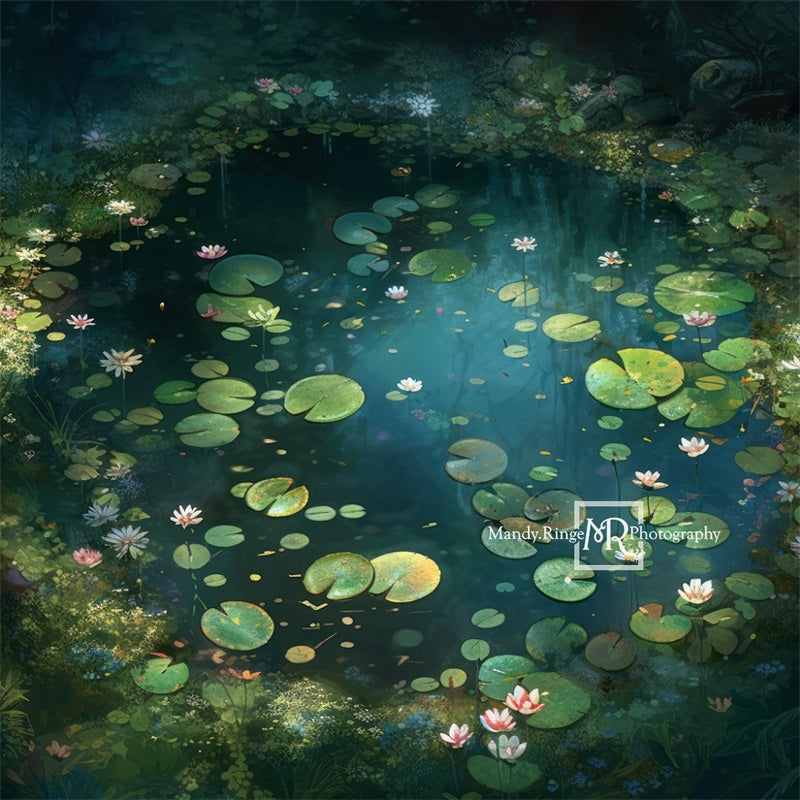 Kate Verzauberte Fairy Forest Waterlily Hintergrund von Mandy Ringe Fotograf - Kate Backdrop.de