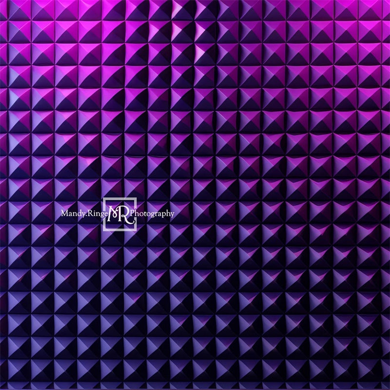 Kate Futuristische lila geometrische Textur Wandhintergrund von Mandy Ringe Fotograf - Kate Backdrop.de
