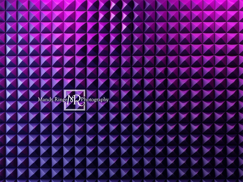 Kate Futuristische lila geometrische Textur Wandhintergrund von Mandy Ringe Fotograf - Kate Backdrop.de