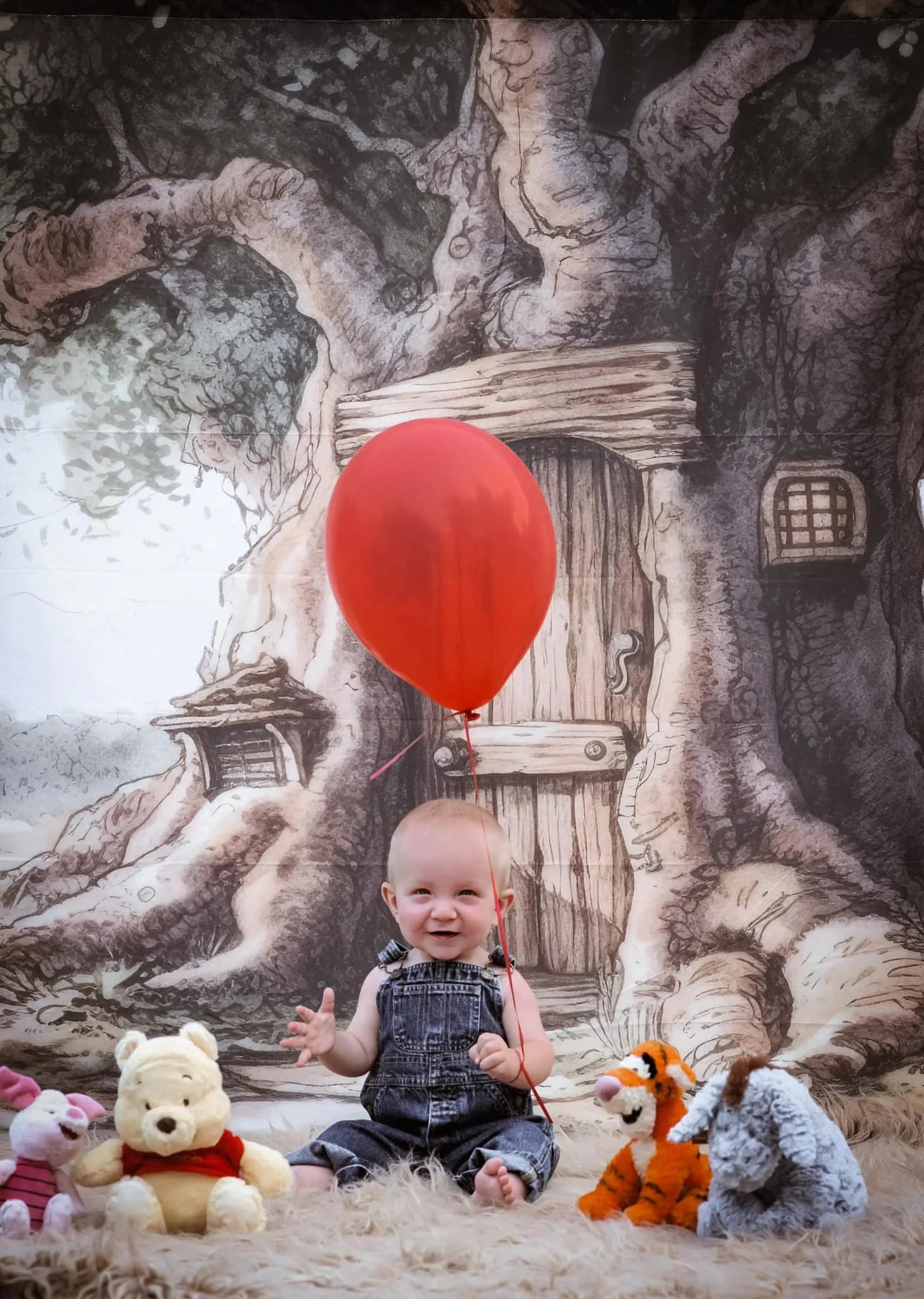 Kate Hundert Morgen Wald Baum Kuchen Smash Fleece Hintergrund Entworfen von Mandy Ringe - Kate Backdrop.de