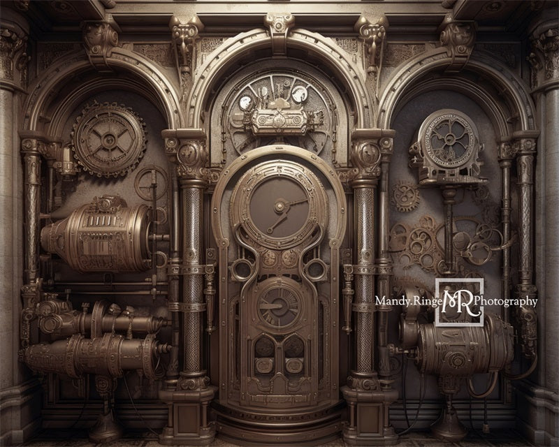 Kate Industrielle Steampunk Wand Hintergrund von Mandy Ringe Fotograf - Kate Backdrop.de