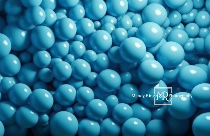 Kate Hellblauer Hintergrund mit Ballon Wand von Mandy Ringe Fotograf - Kate Backdrop.de