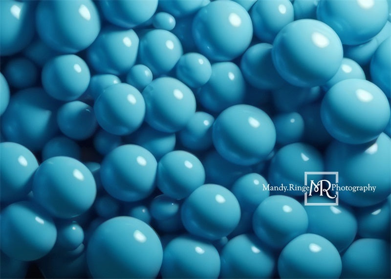 Kate Hellblauer Hintergrund mit Ballon Wand von Mandy Ringe Fotograf - Kate Backdrop.de