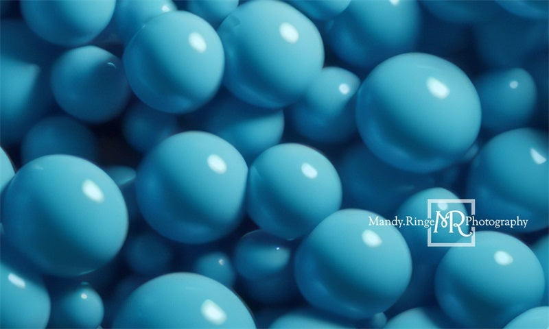 Kate Hellblauer Hintergrund mit Ballon Wand von Mandy Ringe Fotograf - Kate Backdrop.de