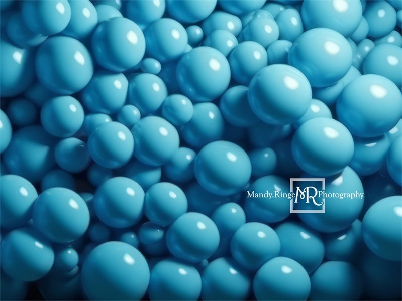 Kate Hellblauer Hintergrund mit Ballon Wand von Mandy Ringe Fotograf - Kate Backdrop.de