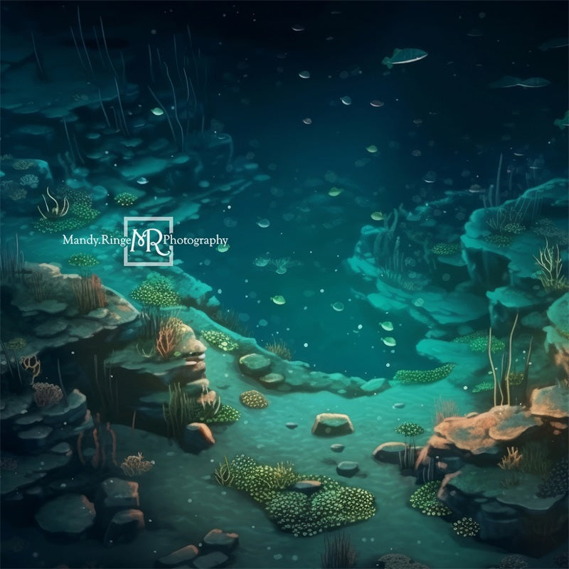 Kate Meerjungfrau Meer Höhle Boden Sommer Hintergrund von Mandy Ringe Fotograf - Kate Backdrop.de