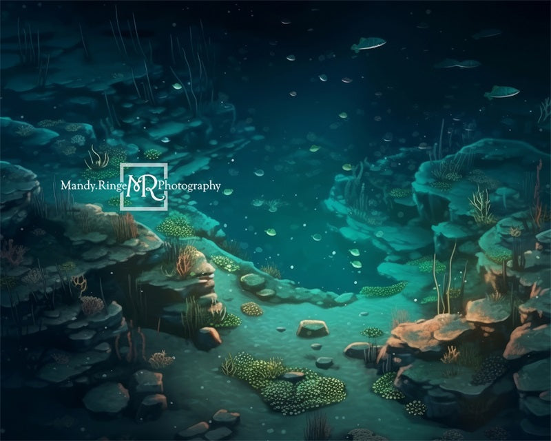 Kate Meerjungfrau Meer Höhle Boden Sommer Hintergrund von Mandy Ringe Fotograf - Kate Backdrop.de