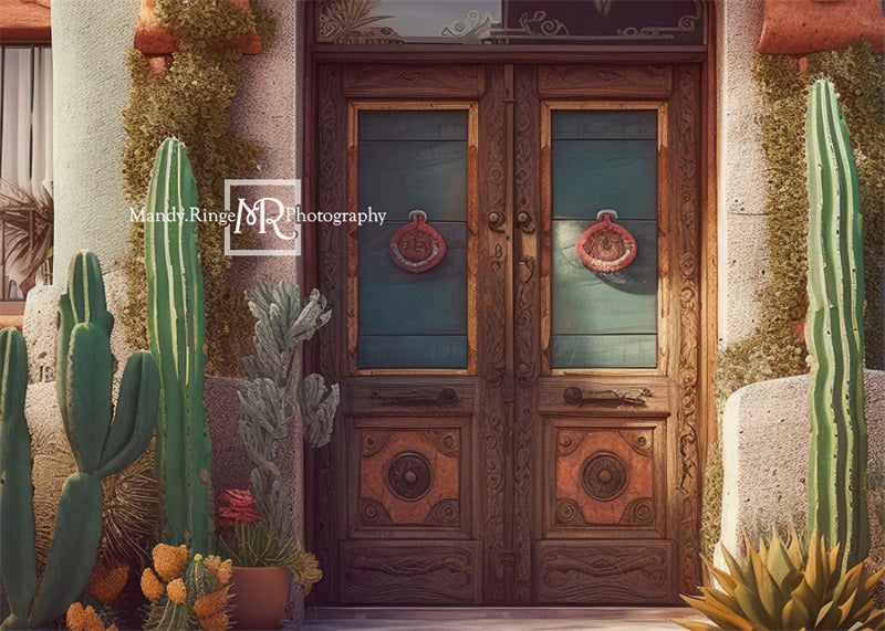 Kate Mexikanische Hacienda Front Veranda Hintergrund von Mandy Ringe Fotograf - Kate Backdrop.de