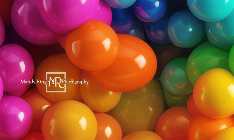 Kate Neon Regenbogen Ballon Wand Hintergrund von Mandy Ringe Fotograf - Kate Backdrop.de