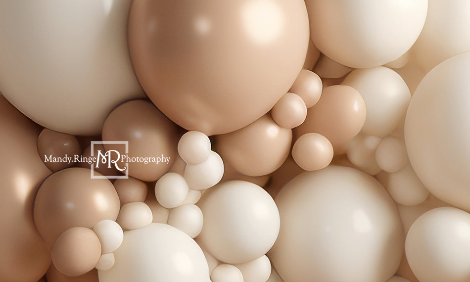 Kate Neutrale Ballon Wand Hintergrund von Mandy Ringe Fotograf - Kate Backdrop.de