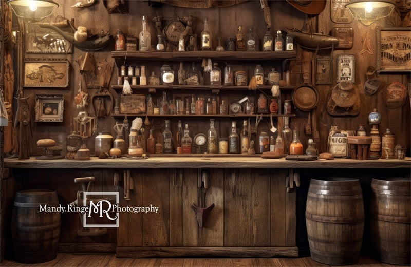 Kate Alte westliche Cowboy Saloon Wand Hintergrund von Mandy Ringe Fotograf - Kate Backdrop.de
