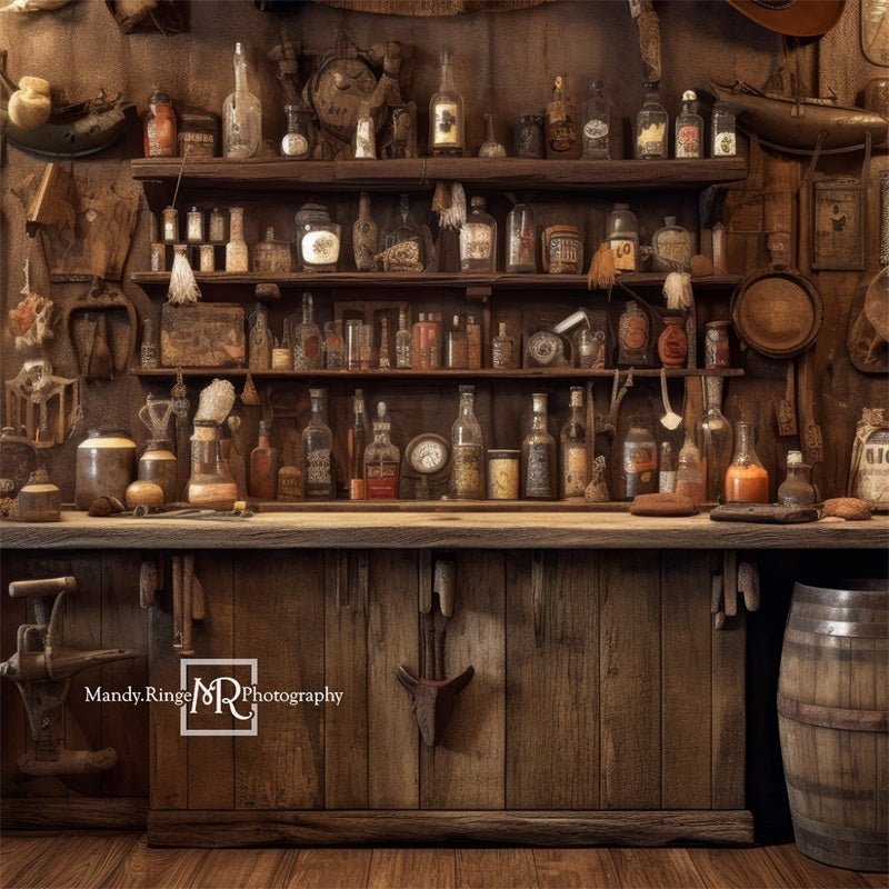 Kate Alte westliche Cowboy Saloon Wand Hintergrund von Mandy Ringe Fotograf - Kate Backdrop.de