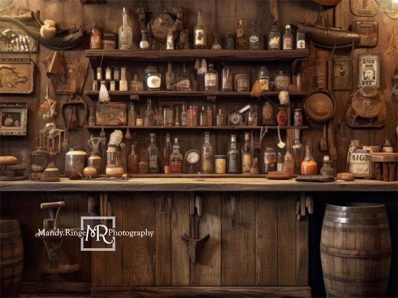 Kate Alte westliche Cowboy Saloon Wand Hintergrund von Mandy Ringe Fotograf - Kate Backdrop.de