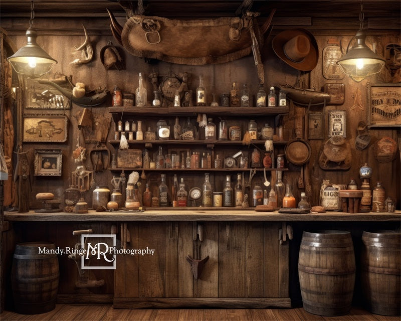 Kate Alte westliche Cowboy Saloon Wand Hintergrund von Mandy Ringe Fotograf - Kate Backdrop.de