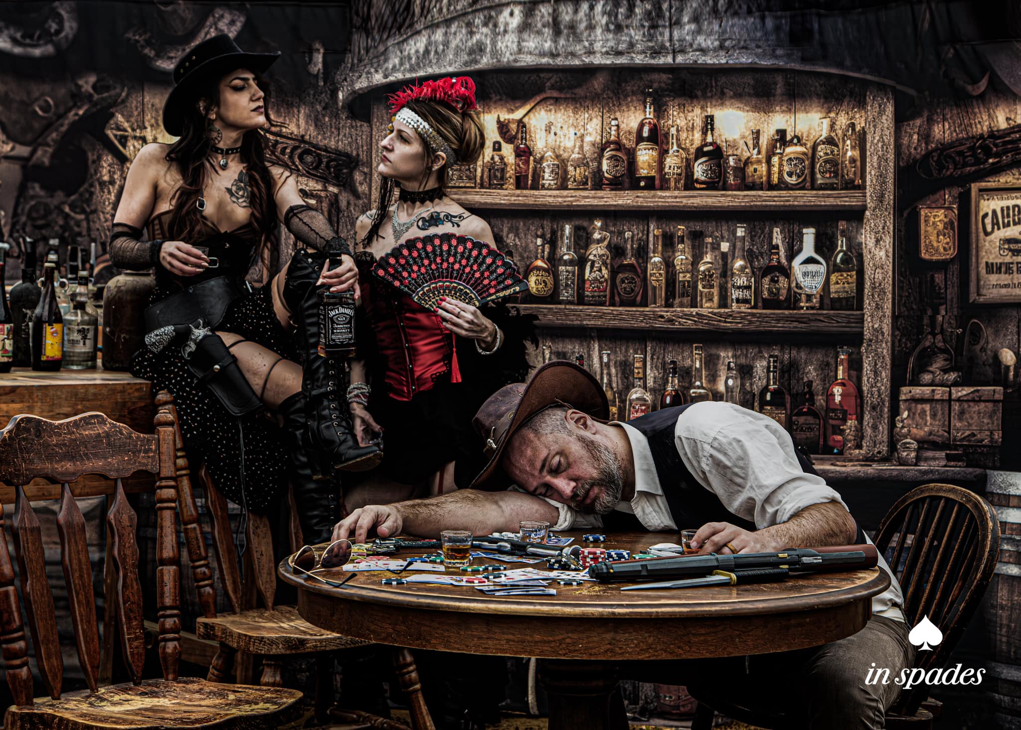 Kate Alte westliche Saloon Wand Hintergrund von Mandy Ringe Fotograf - Kate Backdrop.de