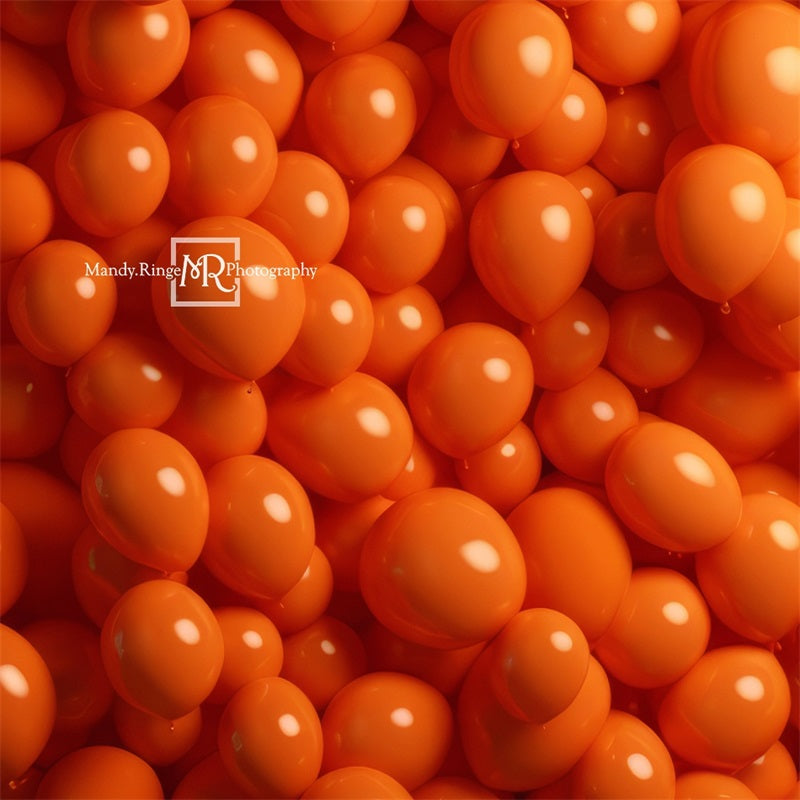 Kate Orange Luftballon Wand Hintergrund von Mandy Ringe Fotograf - Kate Backdrop.de