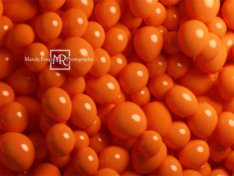 Kate Orange Luftballon Wand Hintergrund von Mandy Ringe Fotograf - Kate Backdrop.de