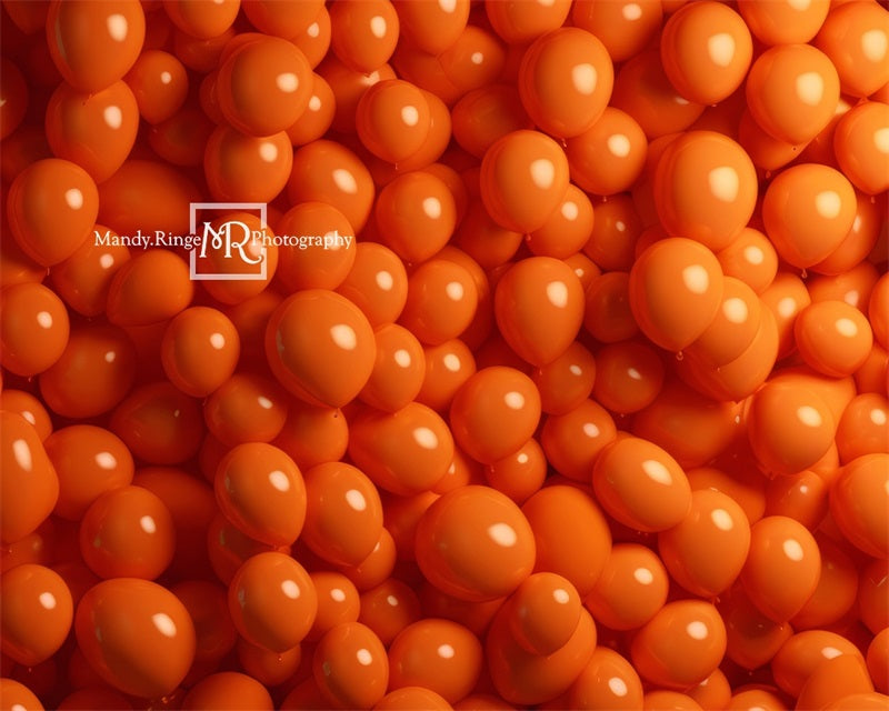 Kate Orange Luftballon Wand Hintergrund von Mandy Ringe Fotograf - Kate Backdrop.de