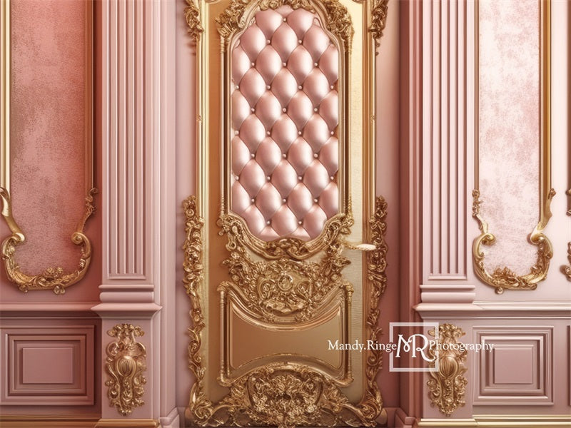 Kate Verzierte Prinzessin Wand mit getufteten Tür Hintergrund von Mandy Ringe Fotograf - Kate Backdrop.de