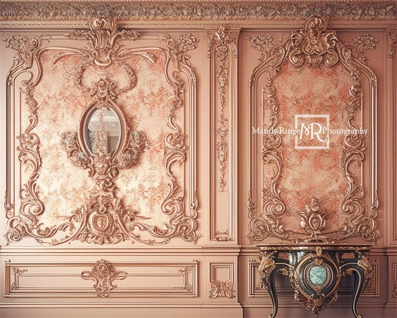 Kate Verzierte viktorianische Prinzessin Schlafzimmer Wand Boudoir Hintergrund von Mandy Ringe Fotograf
