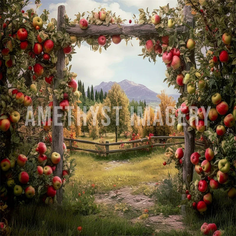 Kate Apple Arch Manor Hintergrund von Angela Marie Photography - Kate Backdrop.de