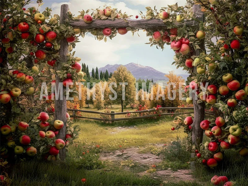 Kate Apple Arch Manor Hintergrund von Angela Marie Photography - Kate Backdrop.de