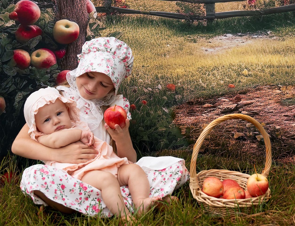 Kate Apple Arch Manor Hintergrund von Angela Marie Photography - Kate Backdrop.de