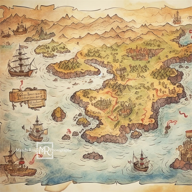 Kate Piratenschatzkarte Hintergrund von Mandy Ringe Fotograf - Kate Backdrop.de