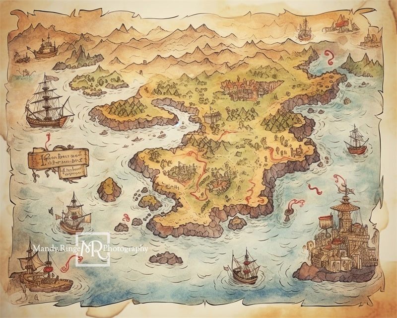 Kate Piratenschatzkarte Hintergrund von Mandy Ringe Fotograf - Kate Backdrop.de