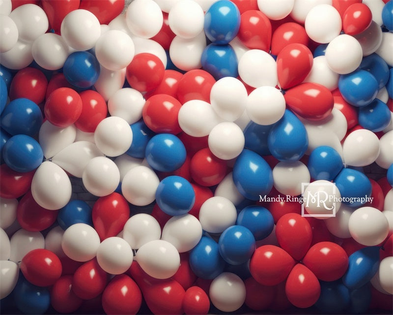 Kate Rot Weiß Blau Luftballon Wand Hintergrund von Mandy Ringe Fotograf - Kate Backdrop.de